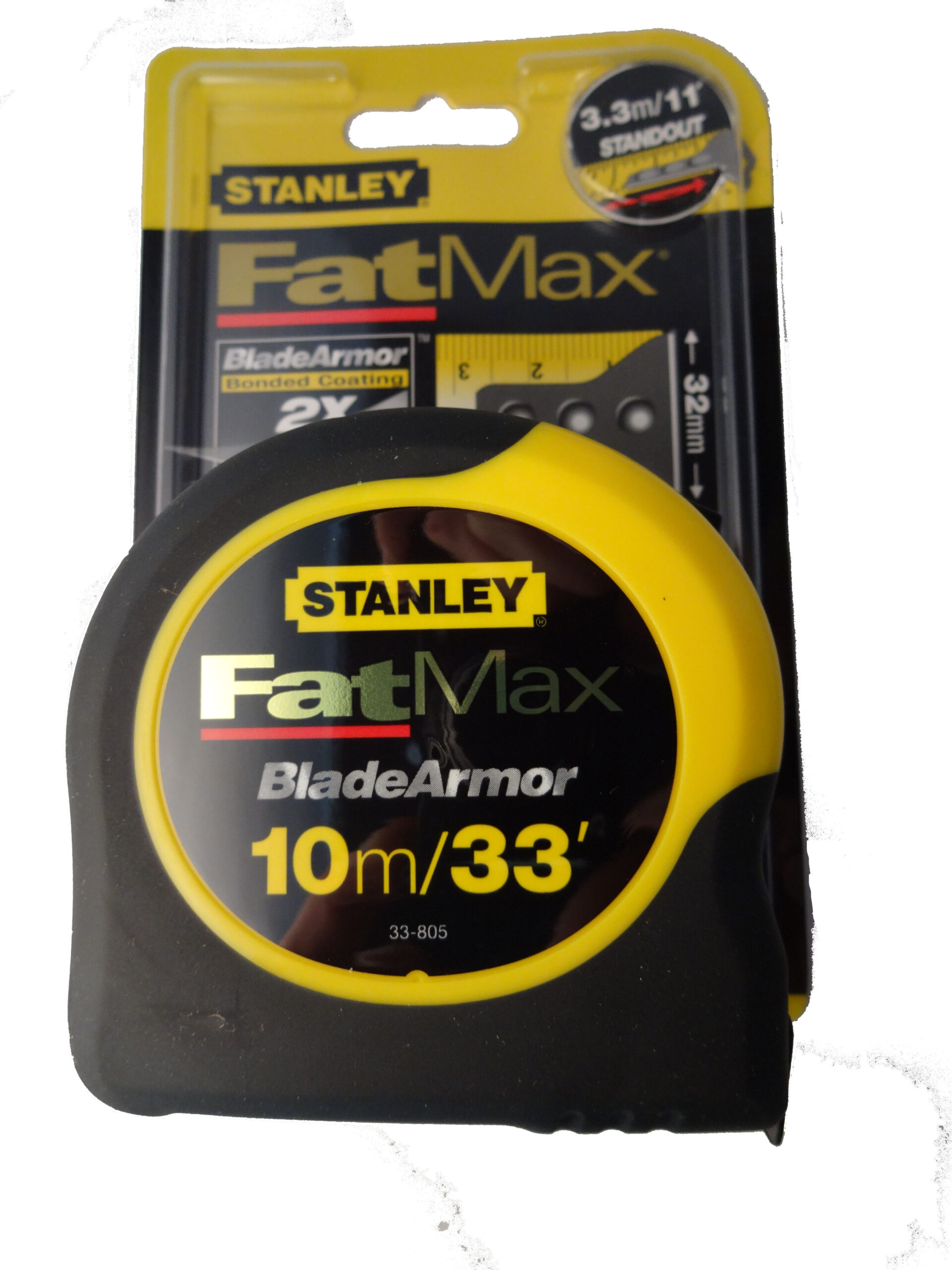 Stanley STA033864 FatMax Metric Magnetic Tape Measure with Blade Armor —  Powertools Ireland