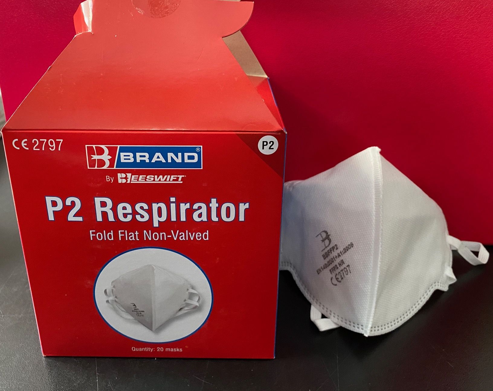 BBEFFP2 Fold Flat Disposable FFP2 Face Masks | Gasweld